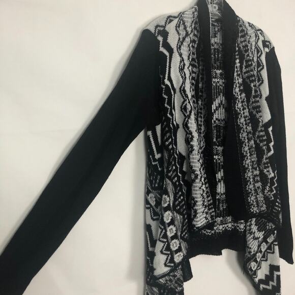 Wet Seal Open Front Tribal Print Cardigan Size Small Soft Stretch - Picture 5 of 10